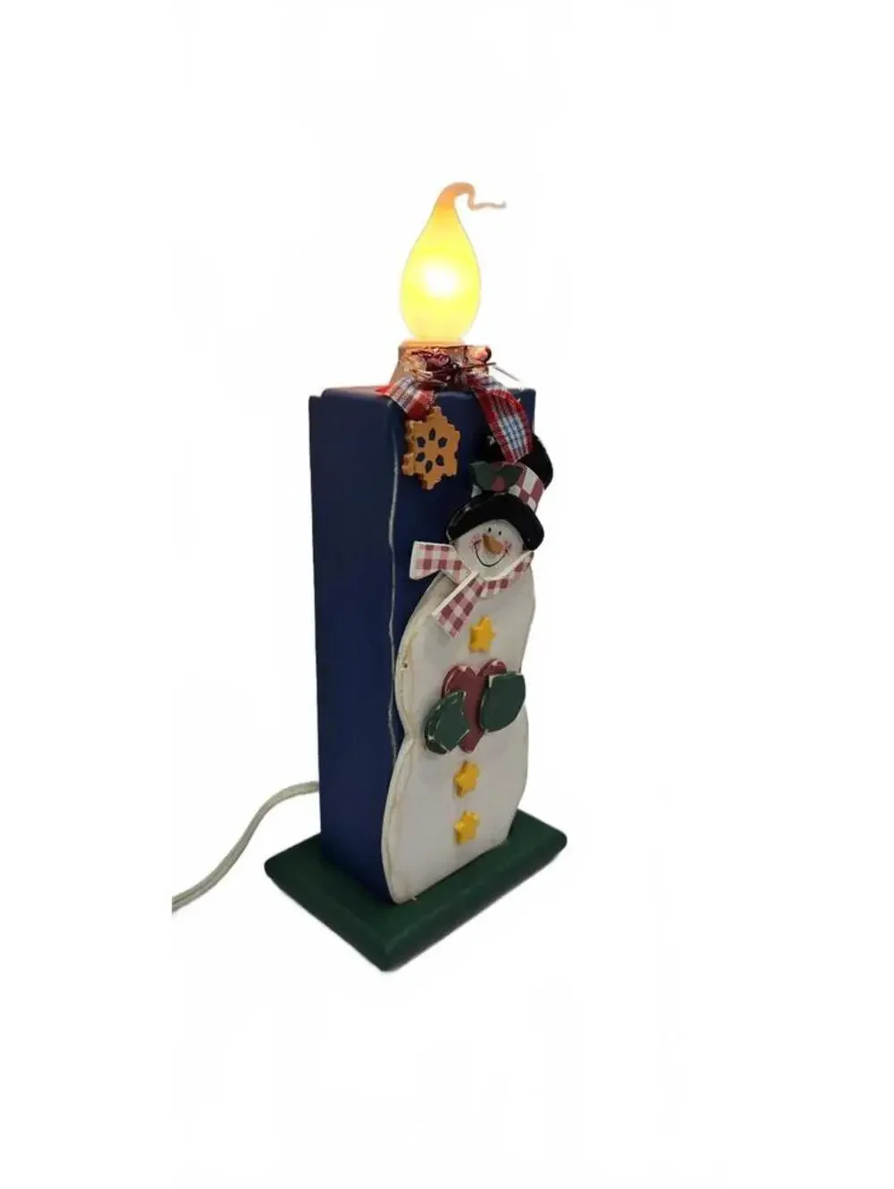 Vintage Style Snowman Candle Lamp Decoration